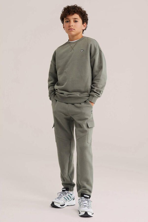 WE Fashion sweater olijfgroen - Foto 3
