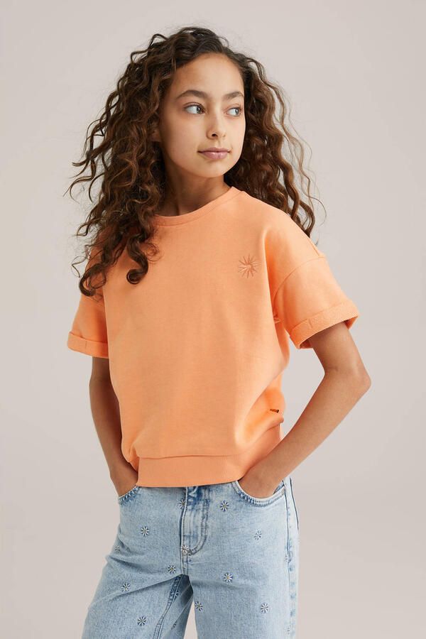 WE Fashion sweater oranje