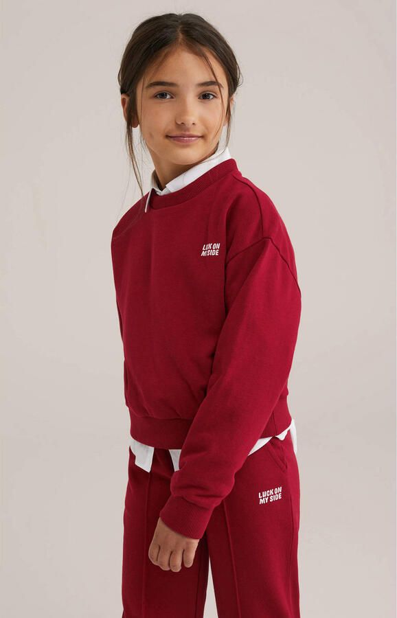 WE Fashion sweater rood