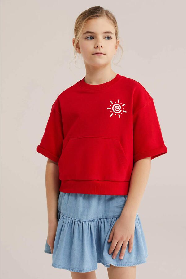 WE Fashion sweater rood