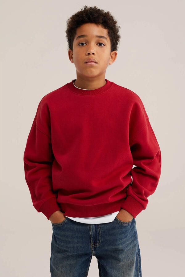 WE Fashion Blue Ridge sweater rood