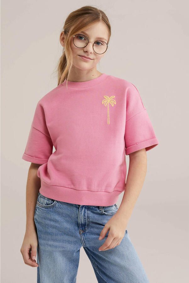WE Fashion sweater roze