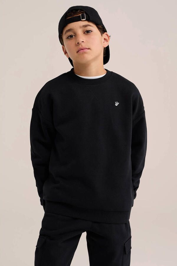 WE Fashion sweater zwart