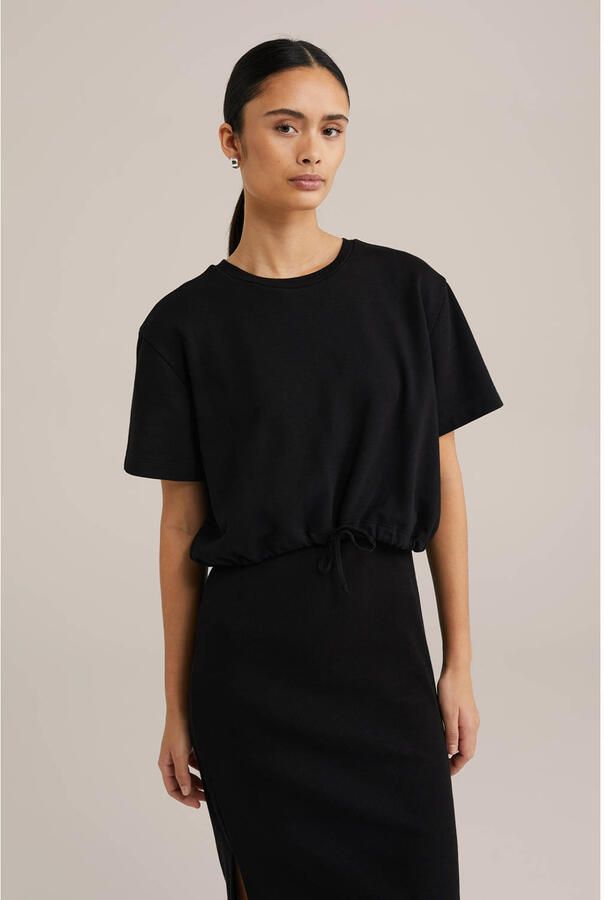 WE Fashion sweatjurk zwart