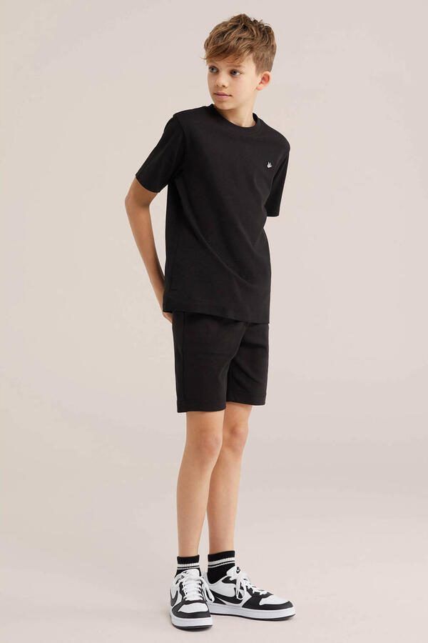 WE Fashion sweatshort zwart - Foto 3