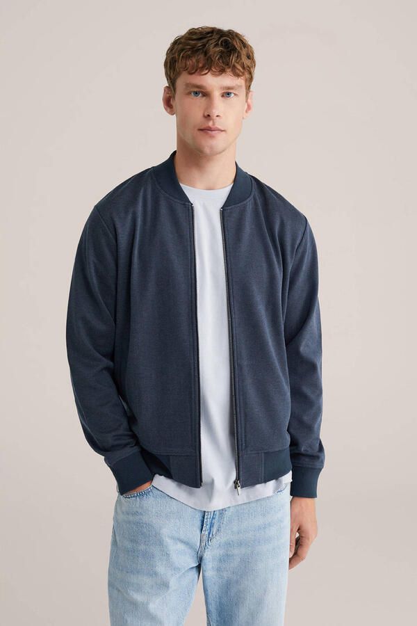 WE Fashion sweatvest blauw