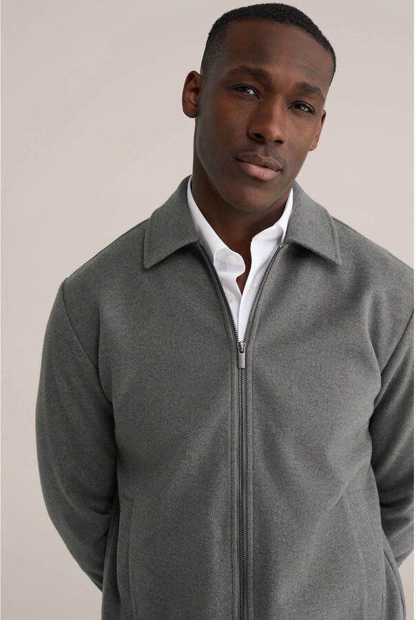 WE Fashion sweatvest grijsgroen - Foto 3