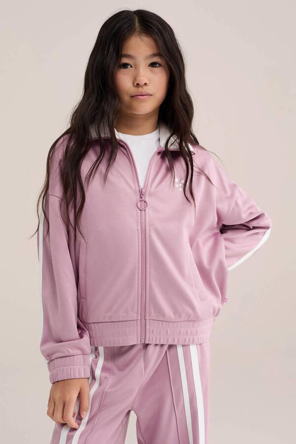 WE Fashion sweatvest lichtroze