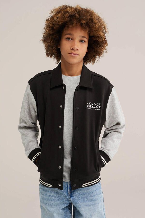 WE Fashion sweatvest zwart