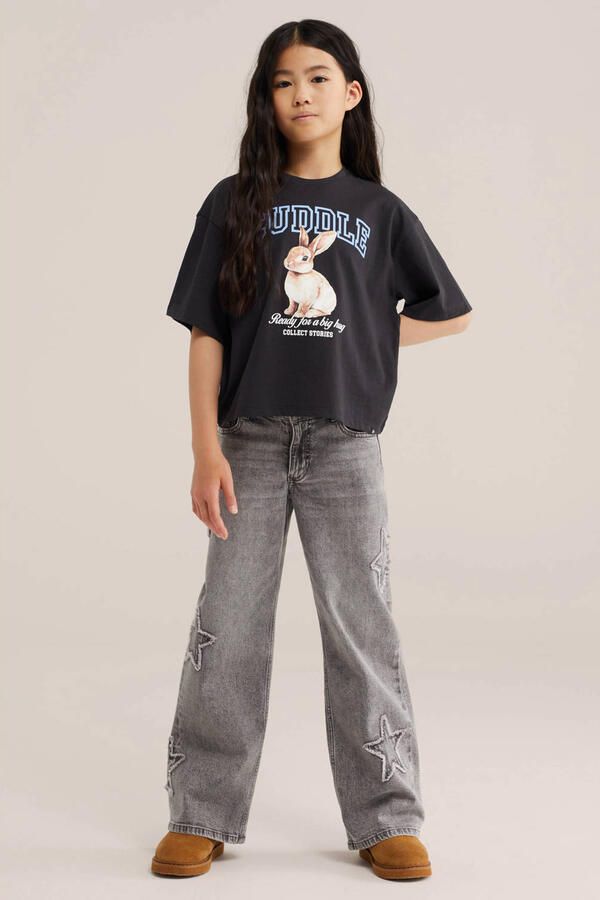 WE Fashion T-shirt met print antraciet - Foto 2