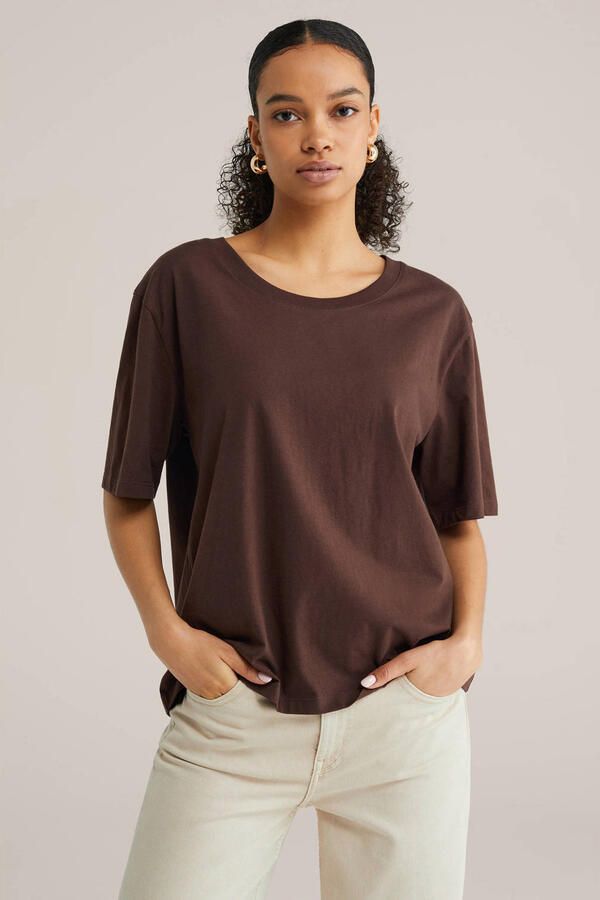 WE Fashion T-shirt bruin
