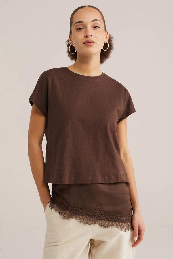 WE Fashion T-shirt bruin