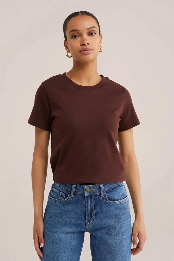 WE Fashion T-shirt bruin