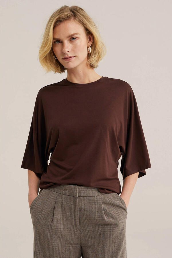 WE Fashion T-shirt bruin