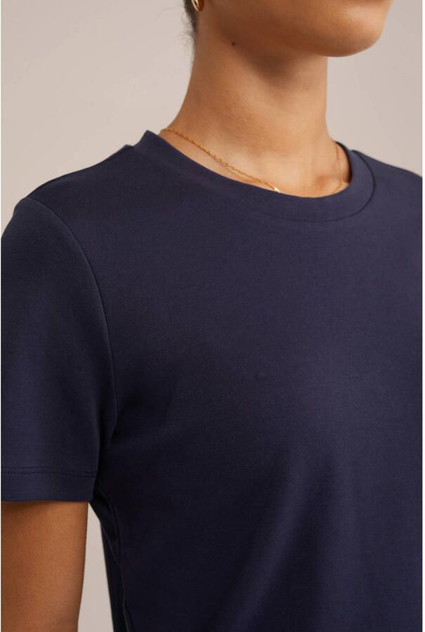 WE Fashion T-shirt donkerblauw