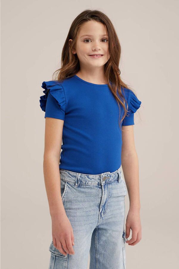 WE Fashion T-shirt donkerblauw - Foto 1