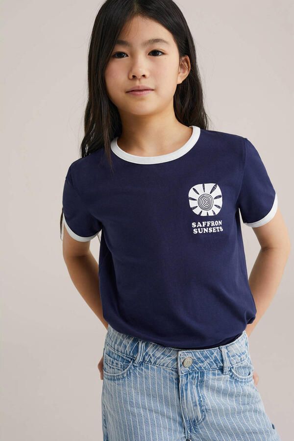 WE Fashion T-shirt donkerblauw - Foto 3