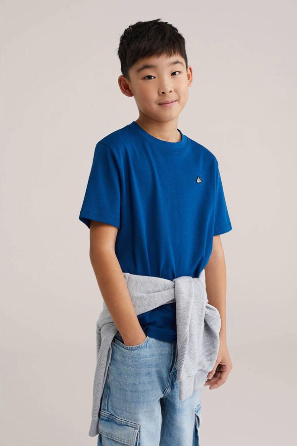 WE Fashion T-shirt donkerblauw