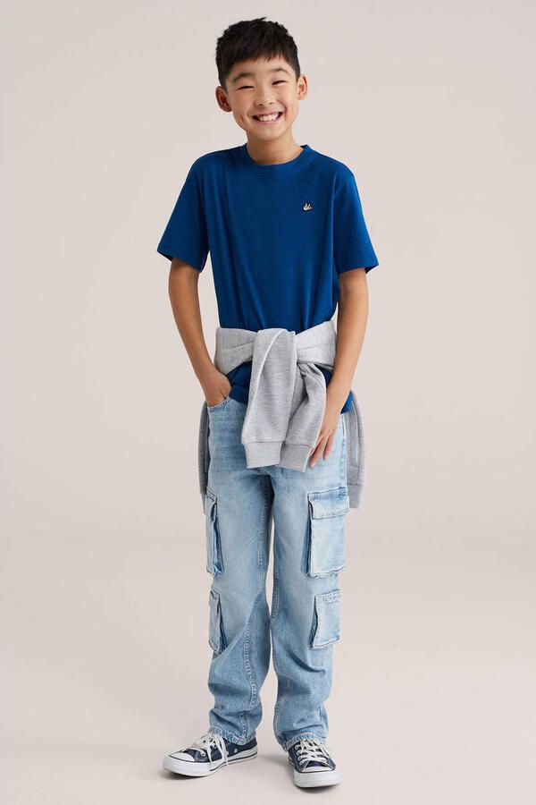 WE Fashion T-shirt donkerblauw - Foto 3