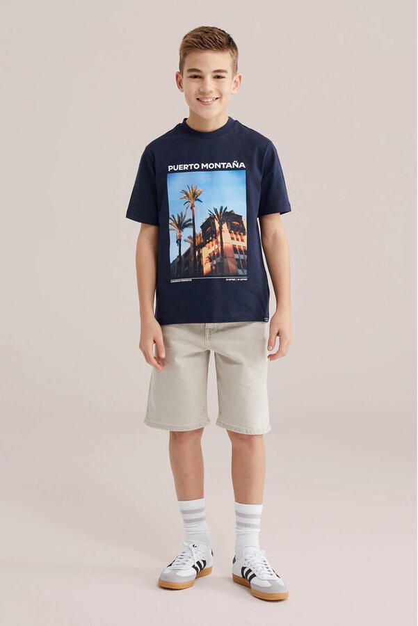 WE Fashion T-shirt donkerblauw - Foto 3