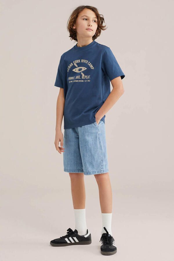 WE Fashion T-shirt donkerblauw - Foto 3