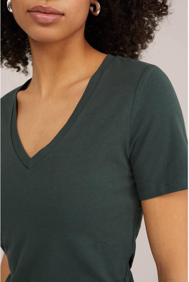 WE Fashion T-shirt donkergroen - Foto 2