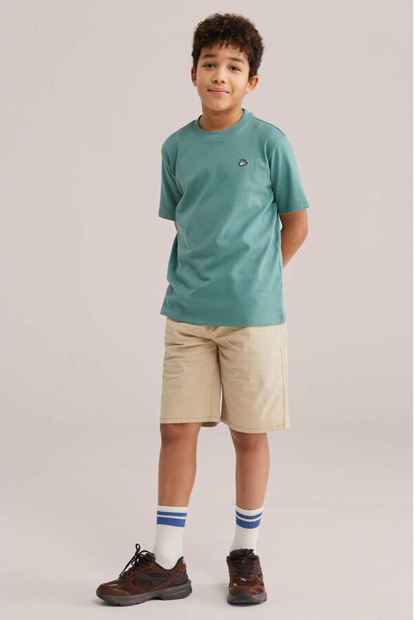 WE Fashion T-shirt donkergroen - Foto 3