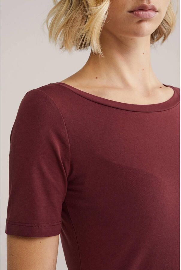 WE Fashion T-shirt donkerrood - Foto 2