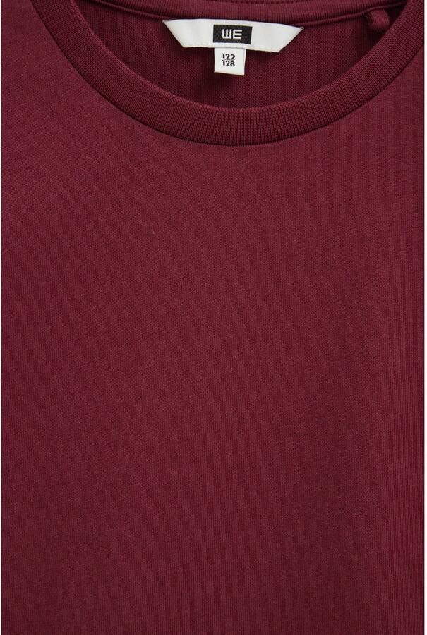 WE Fashion T-shirt donkerrood - Foto 2