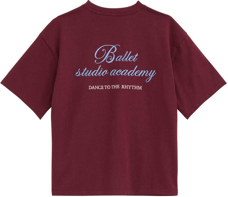 WE Fashion T-shirt donkerrood - Foto 2