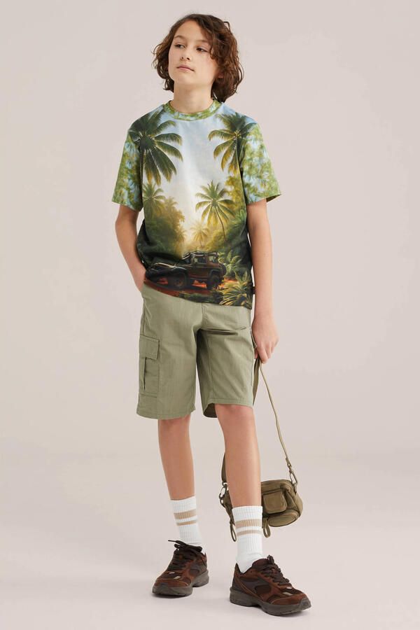 WE Fashion T-shirt groen - Foto 2