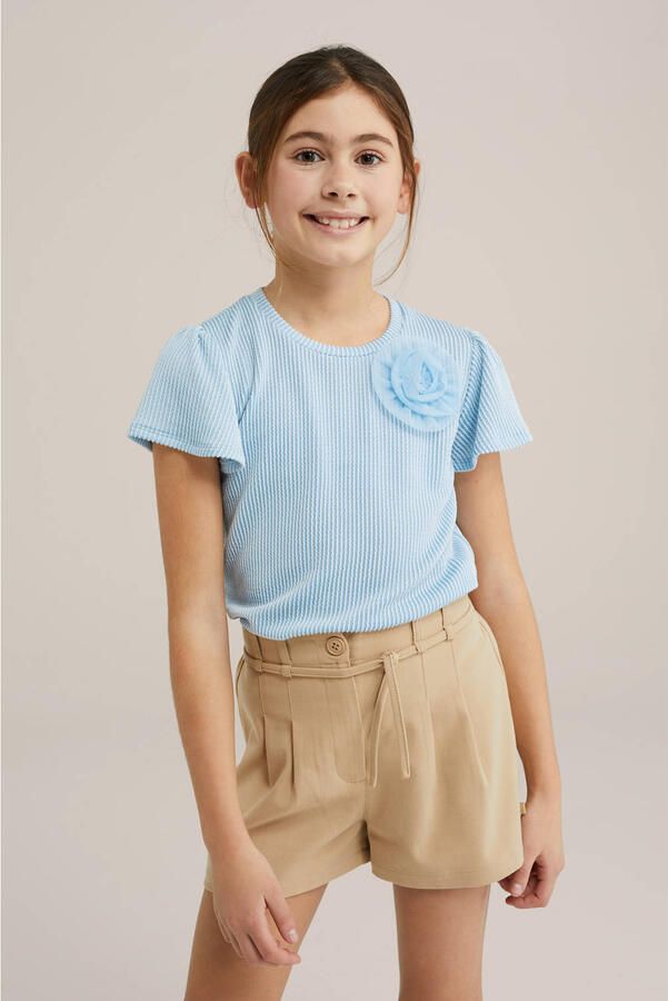 WE Fashion T-shirt lichtblauw