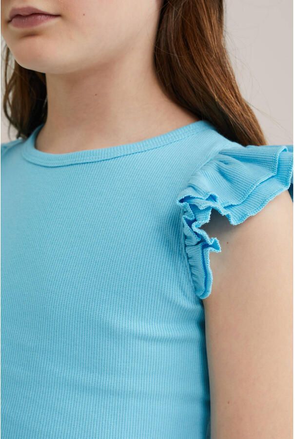 WE Fashion T-shirt lichtblauw - Foto 2