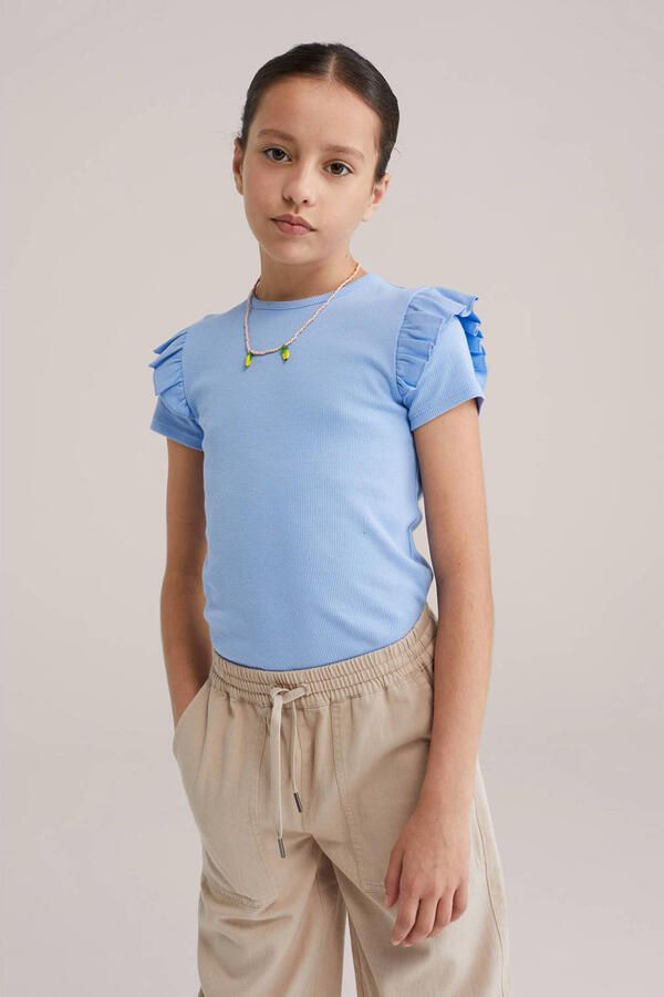 WE Fashion T-shirt lichtblauw