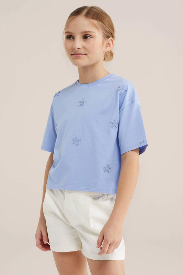 WE Fashion T-shirt lichtblauw