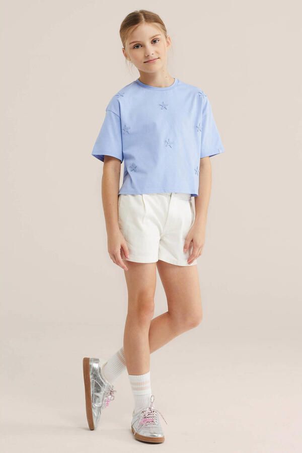 WE Fashion T-shirt lichtblauw - Foto 2