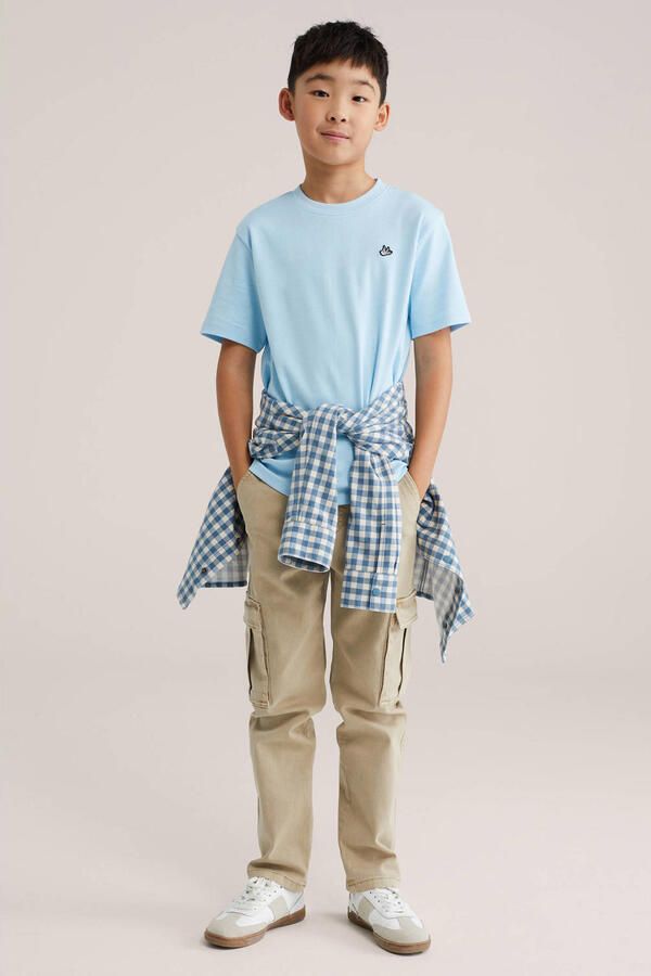 WE Fashion T-shirt lichtblauw - Foto 3