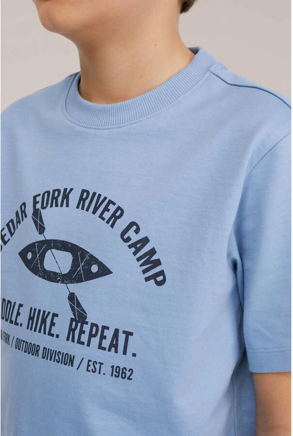 WE Fashion T-shirt lichtblauw - Foto 2