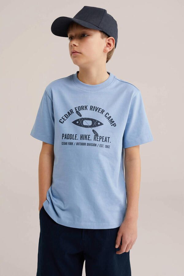 WE Fashion T-shirt lichtblauw