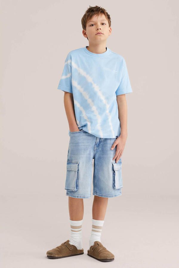 WE Fashion T-shirt lichtblauw - Foto 3