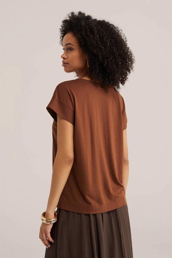 WE Fashion T-shirt lichtbruin - Foto 3