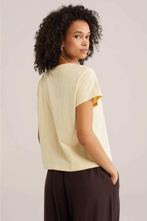 WE Fashion T-shirt lichtgeel - Foto 3