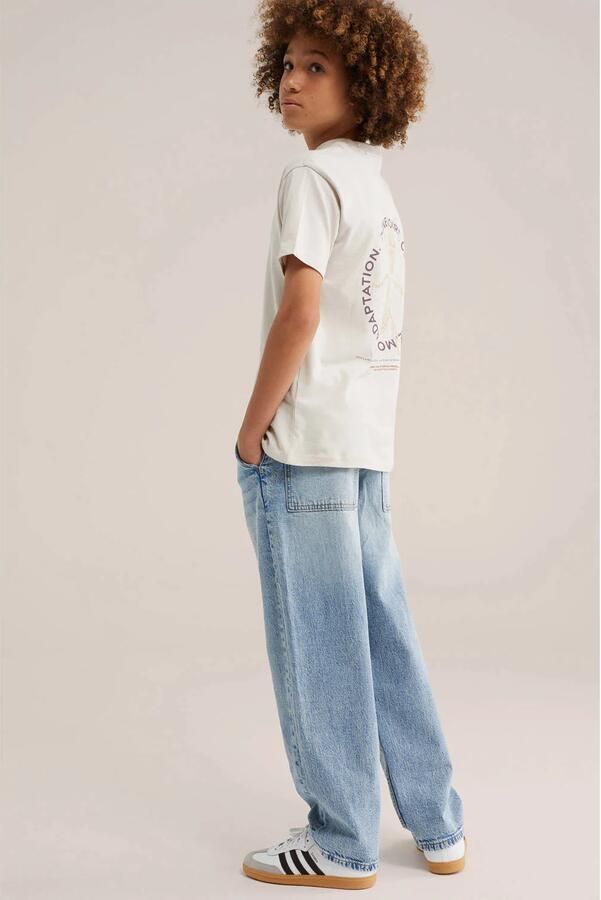 WE Fashion T-shirt met backprint beige - Foto 2