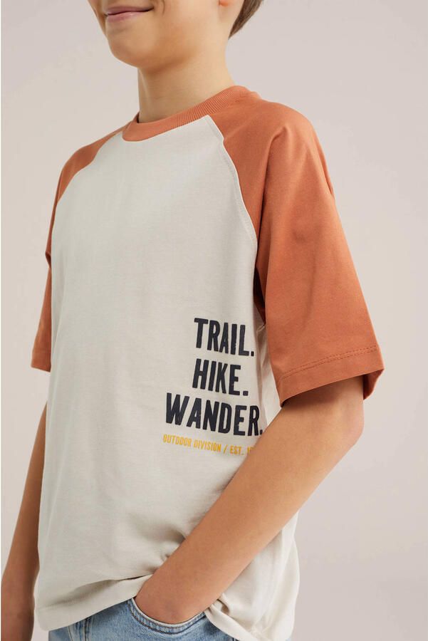 WE Fashion T-shirt met backprint brique - Foto 2