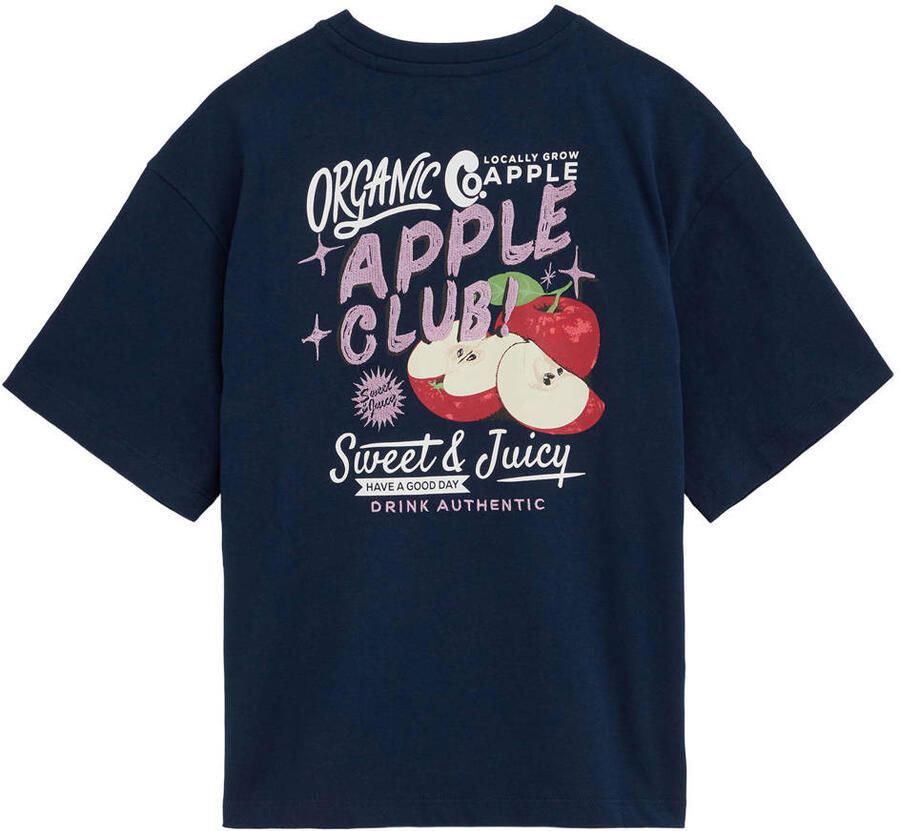 WE Fashion T-shirt met backprint donkerblauw - Foto 2