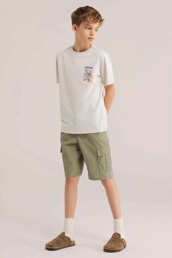 WE Fashion T-shirt met backprint ecru - Foto 3