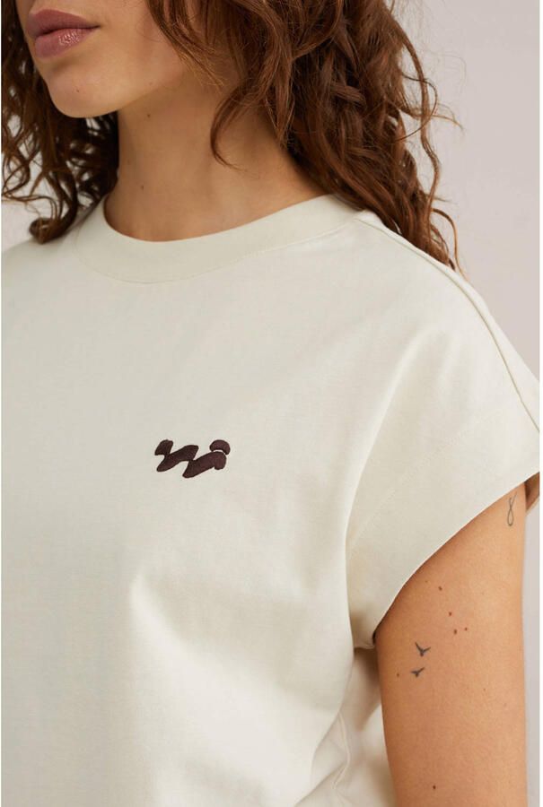 WE Fashion T-shirt met backprint ecru - Foto 2