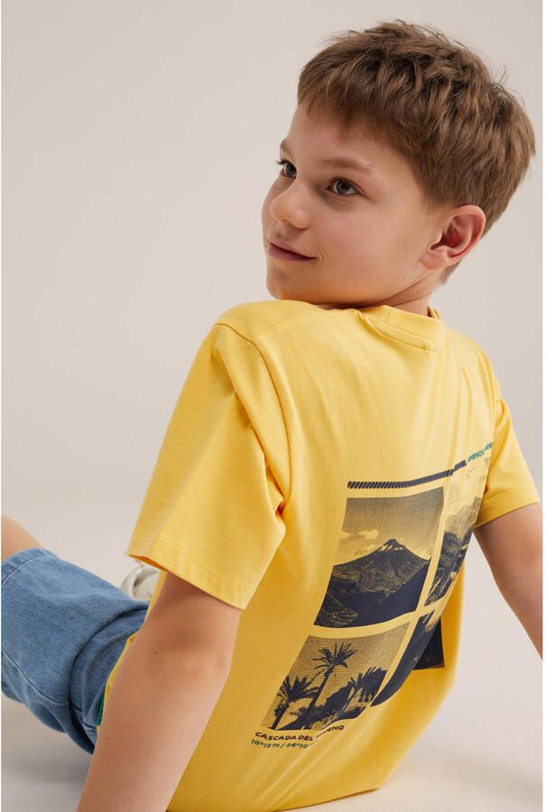 WE Fashion T-shirt met backprint geel - Foto 3