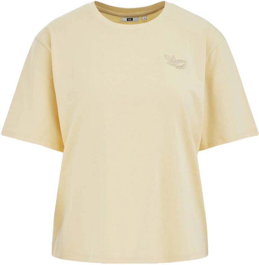 WE Fashion T-shirt met backprint lichtgeel - Foto 2