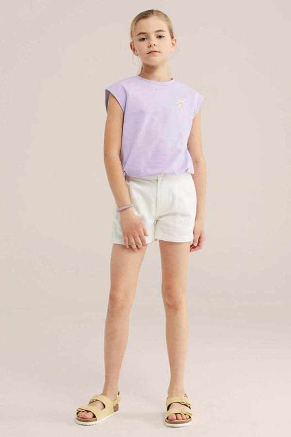 WE Fashion T-shirt met backprint lila - Foto 2